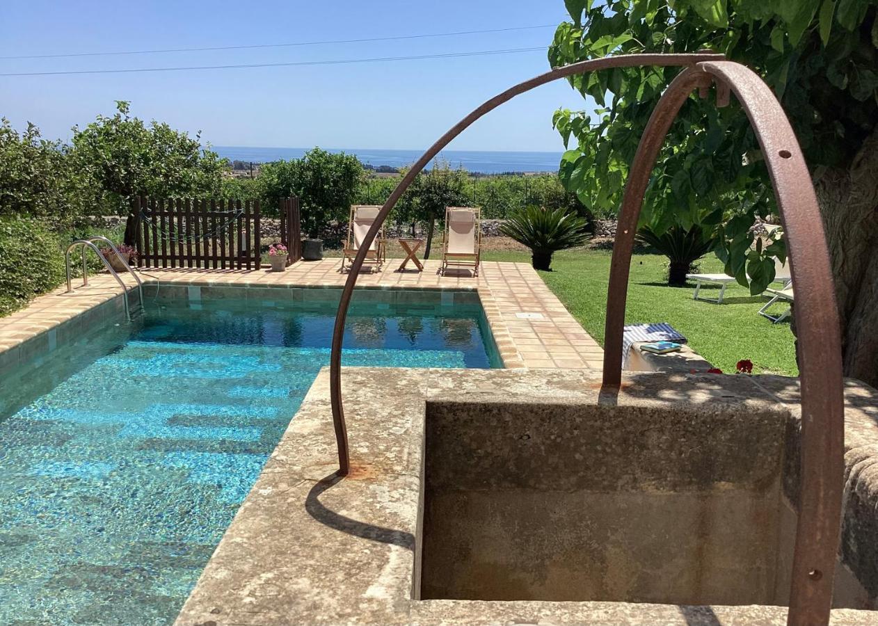 Authentic Sicilian Charm, Pool, Sea View, Wi-Fi & Parking Villa Avola Exterior foto