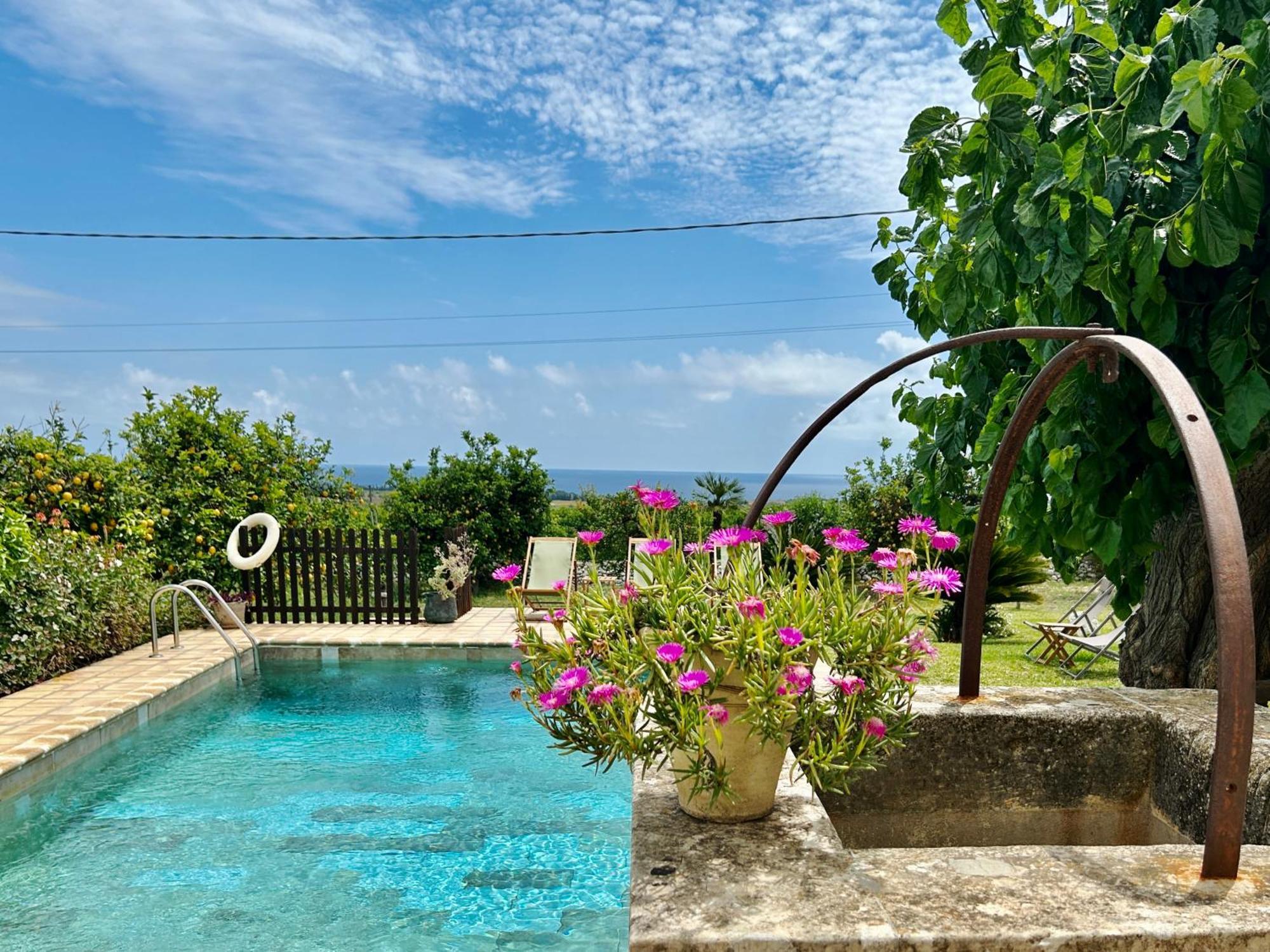 Authentic Sicilian Charm, Pool, Sea View, Wi-Fi & Parking Villa Avola Exterior foto